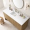 James Martin Vanities Hudson 60in Single Vanity, Light Natural Oak w/ 3 CM White Zeus Top 435-V60S-LNO-3WZ - alternate 3